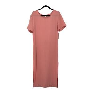 Treasure & Bond dress maxi tee sheath short sleeve peach size XS